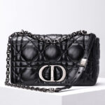 Christian Dior Medium Dior Caro Bag Black